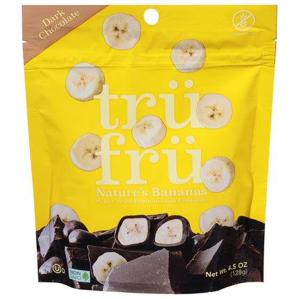 Tru Fru Dark Chocolate Nature's Bananas - 4.5 OZ 6 Pack