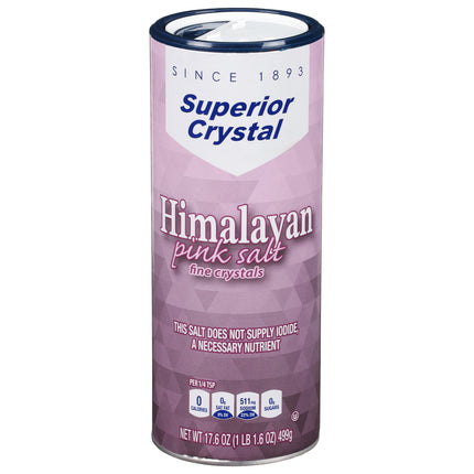 Superior Crystal Fine Crystals Himalayan Pink Salt - 17.6 OZ 12 Pack