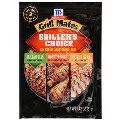 McCormick Grill Mates Griller's Choice Beef Marinade Mix - 1.12 OZ 12 Pack