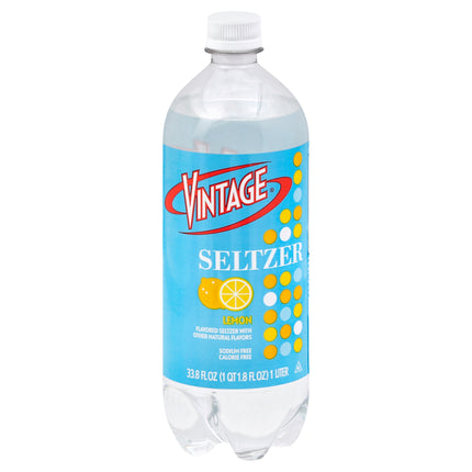 Vintage Seltzer Lemon - 33.8 FZ 12 Pack