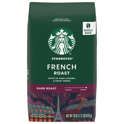 Starbucks Whole Bean French Roast - 18 OZ 6 Pack