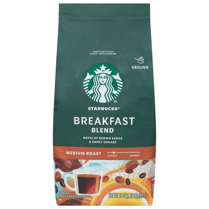 Starbucks Ground Coffee Breakfast Blend - 18 OZ 6 Pack