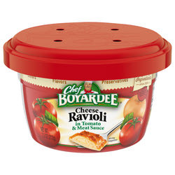 Chef Boyardee Pasta Can Cheesy Burger Ravioli - 7.5 OZ 12 Pack