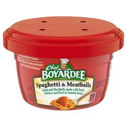 Chef Boyardee Pasta Microwavable Spaghetti and meatballs - 7.5 OZ 12 Pack