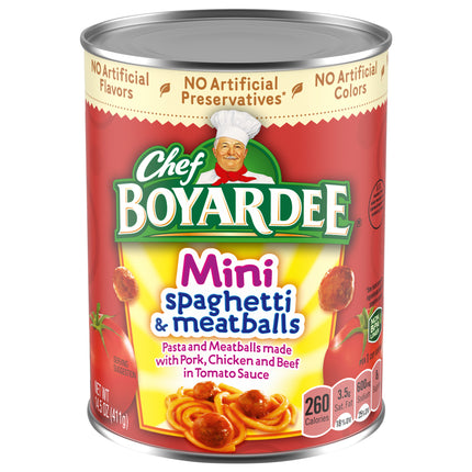 Chef Boyardee Pasta Can Spaghetti And Meatballs - 14.5 OZ 24 Pack