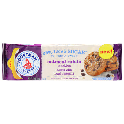 Voortman Bakery Oatmeal Raisin Cookies 8.04 oz - 8.04 OZ 12 Pack