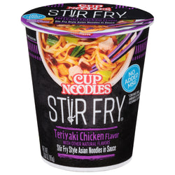 Nissin Cup Noodles Stiry Fry Teriyaki Chicken Flavor Asian Noodles - 3.0 OZ 6 Pack