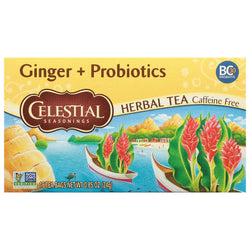 Celestial Seasonings Ginger & Probiotics - 20 CT 6 Pack