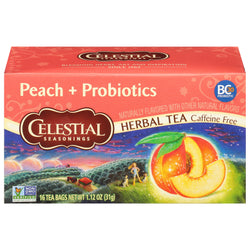 Celestial Seasonings Peach Herbal Tea - 16.0 OZ 6 Pack