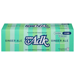 ADK Zero Sugar Ginger Ale Soda 12 - 12 fl oz Cans - 144 FZ 2 Pack