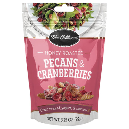 Mrs Cubbison's Pecans & Cranberries Honey Roasted - 3.25 OZ 9 Pack