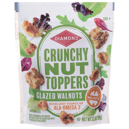 Diamond Crunchy Glazed Walnuts Nut Toppers  - 3.5 OZ 8 Pack