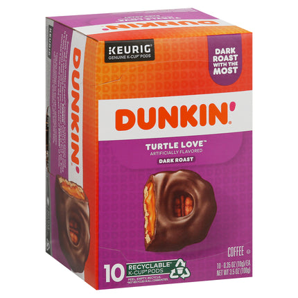 Dunkin’ Dark Roast, Turtle Love, K-Cup Pods - 3.5 OZ 6 Pack