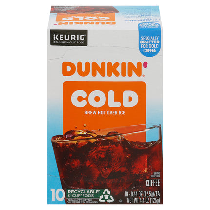 Dunkin’ Cold Coffee K-Cup Pods - 4.4 OZ 6 Pack