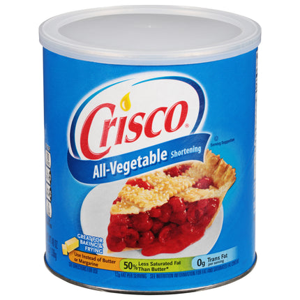 Crisco All-Vegetable Shortening - 48.0 OZ 12 Pack