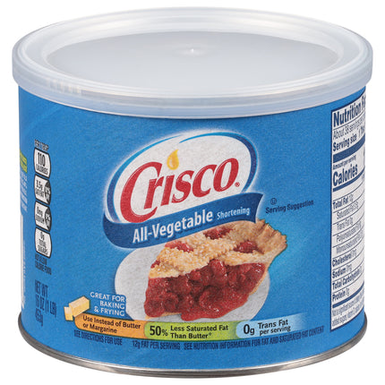 Crisco All-Vegetable Shortening - 16 OZ 12 Pack