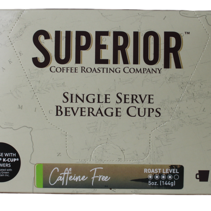 Superior Coffee Roasting Co. Keurig K-Cups - Caffeine Free (Decaf) - 5 OZ 16 Pack