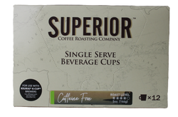 Superior Coffee Roasting Co. Keurig K-Cups - Caffeine Free (Decaf) - 5 OZ 16 Pack