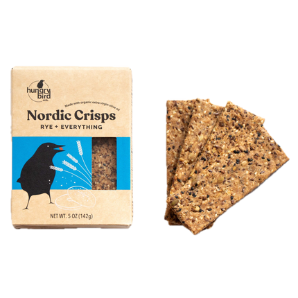 Hungry Bird Eats Rye + Everything Nordic Crisps - 5 OZ 12 Pack