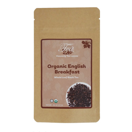 Heavenly Tea Leaves Organic English Breakfast, Loose Leaf Black Tea, Essentials Collection - 0.96 OZ 12 Pack