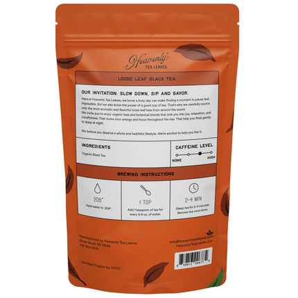 Organic Assam, Bulk Loose Leaf Black Tea, 16 Oz.