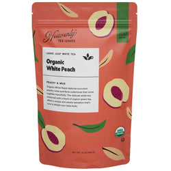 Organic White Peach, Bulk Loose Leaf White Tea, 16 Oz.