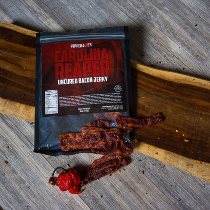 Carolina Reaper Bacon Jerky