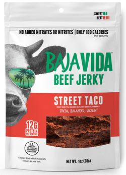 Baja Vida Snacks Street Taco Beef Jerky - 1 OZ 72 Pack