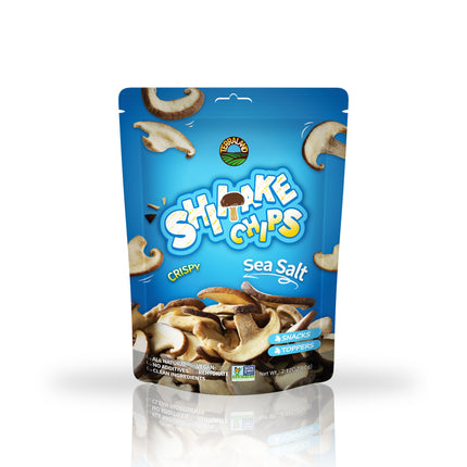 Terraland Shiitake Chips (Sea Salt) - 2.12 OZ 8 Pack