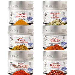 Asian Seasonings Gift Set - Tastes of Asia - Artisanal Spice Blends Six Pack