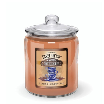 Coffee Shoppe - Caramel Pumpkin Chai™, 3 - Wick, Candy Jar Candle (Collective)