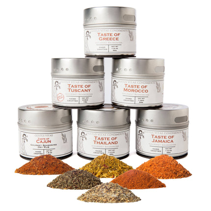 Cuisines of the World Gourmet Seasonings Collection - 6 Tins