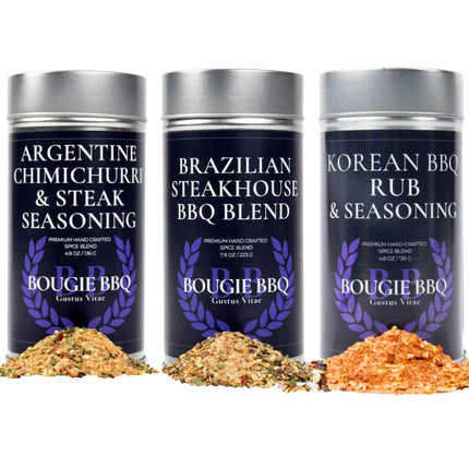 Deluxe Steak & Beef BBQ Seasonings Collection - 3 Pack