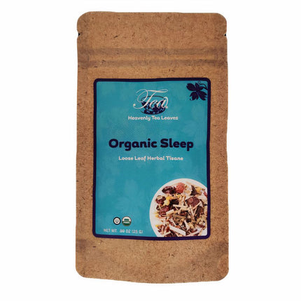 Heavenly Tea Leaves Organic Sleep, Loose Leaf Herbal Tisane, Essentials Collection - 0.88 OZ 12 Pack