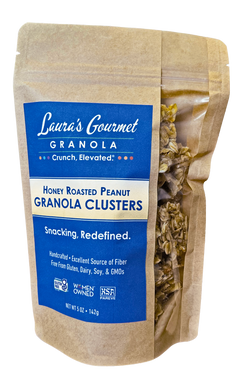 Laura's Gourmet Granola Honey Roasted Peanut Granola Clusters - 5 OZ 6 Pack