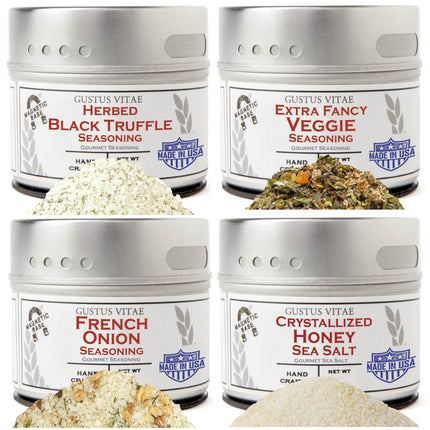 Extra Fancy Gourmet Seasonings & Salts Collection | Set of 4