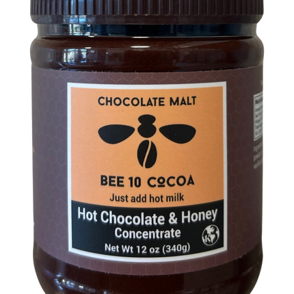 Bee10 Coffee Bee10 Cocoa, Malt Hot Chocolate - 12 OZ 12 Pack