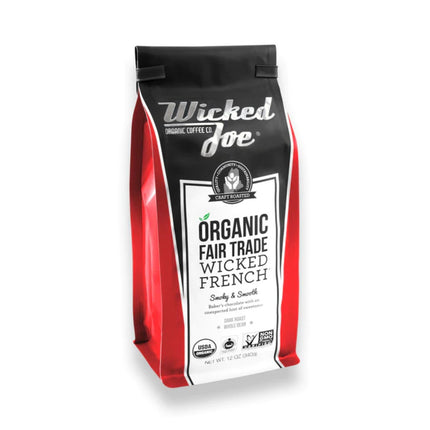 Wicked Joe Organic Wicked French Dark Roast Ground Coffee - 12 OZ 6 Pack