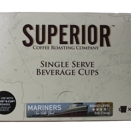 Superior Coffee Roasting Co. Keurig K-Cups - Mariners True North - Extra Bold Roast - 5 OZ 16 Pack