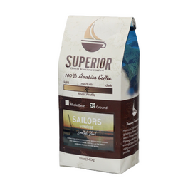 Superior Coffee Roasting Co. Sailors Sunrise - Breakfast Blend - Ground - 12 OZ 20 Pack