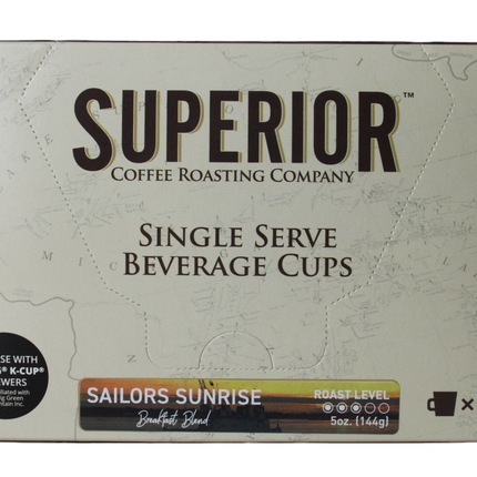 Superior Coffee Roasting Co. Keurig K-Cups - Sailors Sunrise - Breakfast Blend - 5 OZ 16 Pack