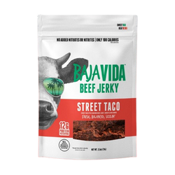 Baja Vida Snacks Street Taco Beef Jerky - 2.5 OZ 12 Pack