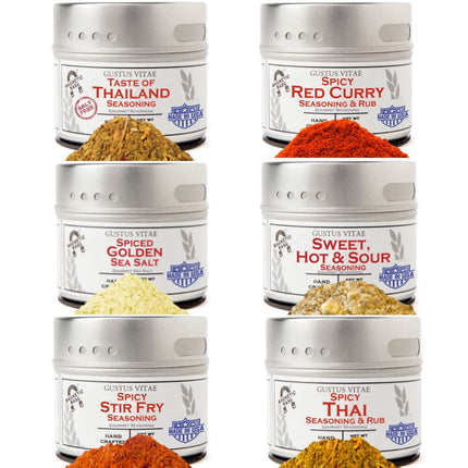 Thai Seasoning Gift Set - Tastes of Thailand - Artisanal Spice Blends Six Pack