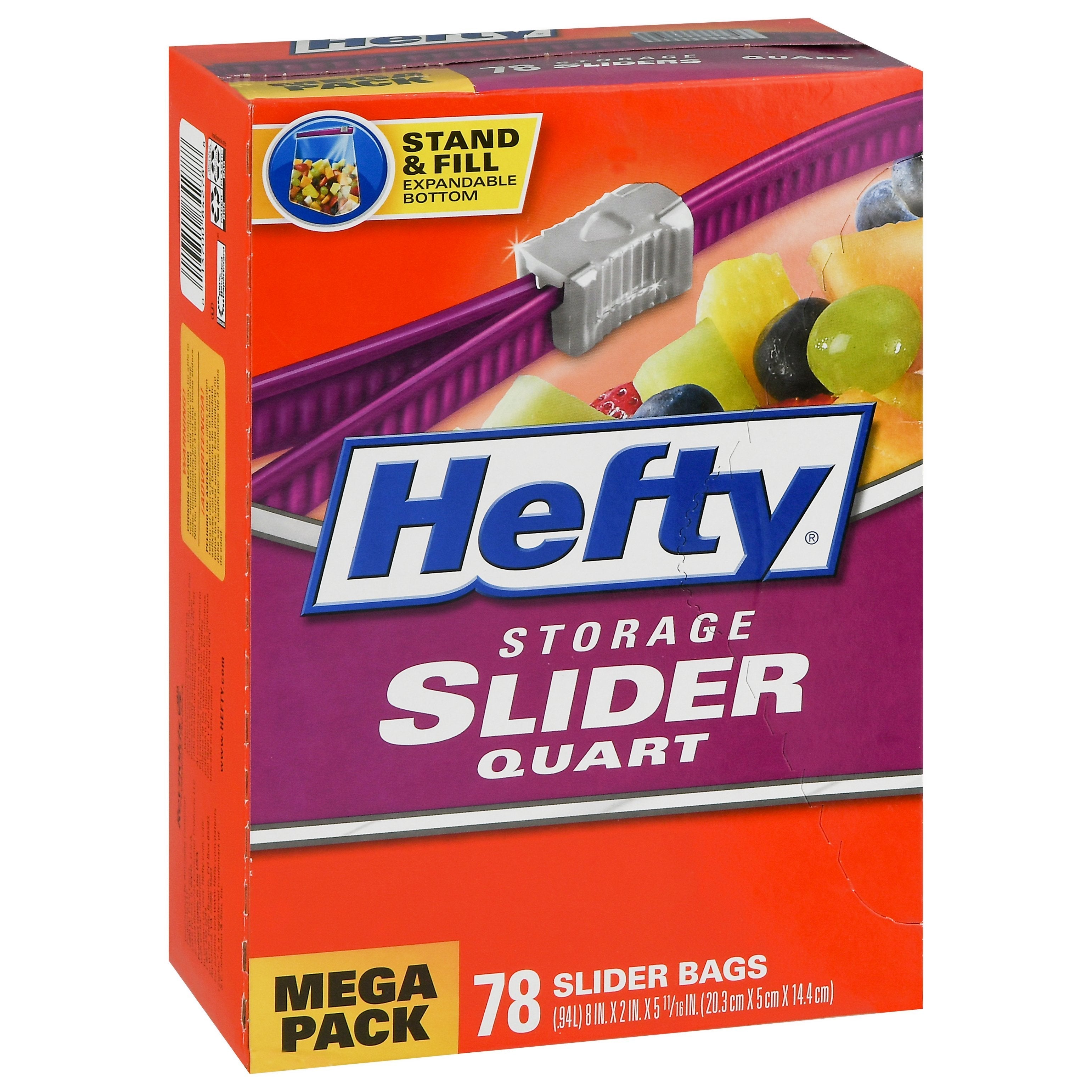 Hefty Slider Storage Bags (Quart, 20 Count)