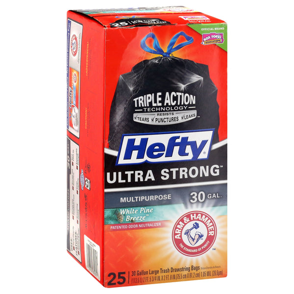 Hefty Strong Tall Kitchen Drawstring Trash Bags - 13 Gallon - 60ct