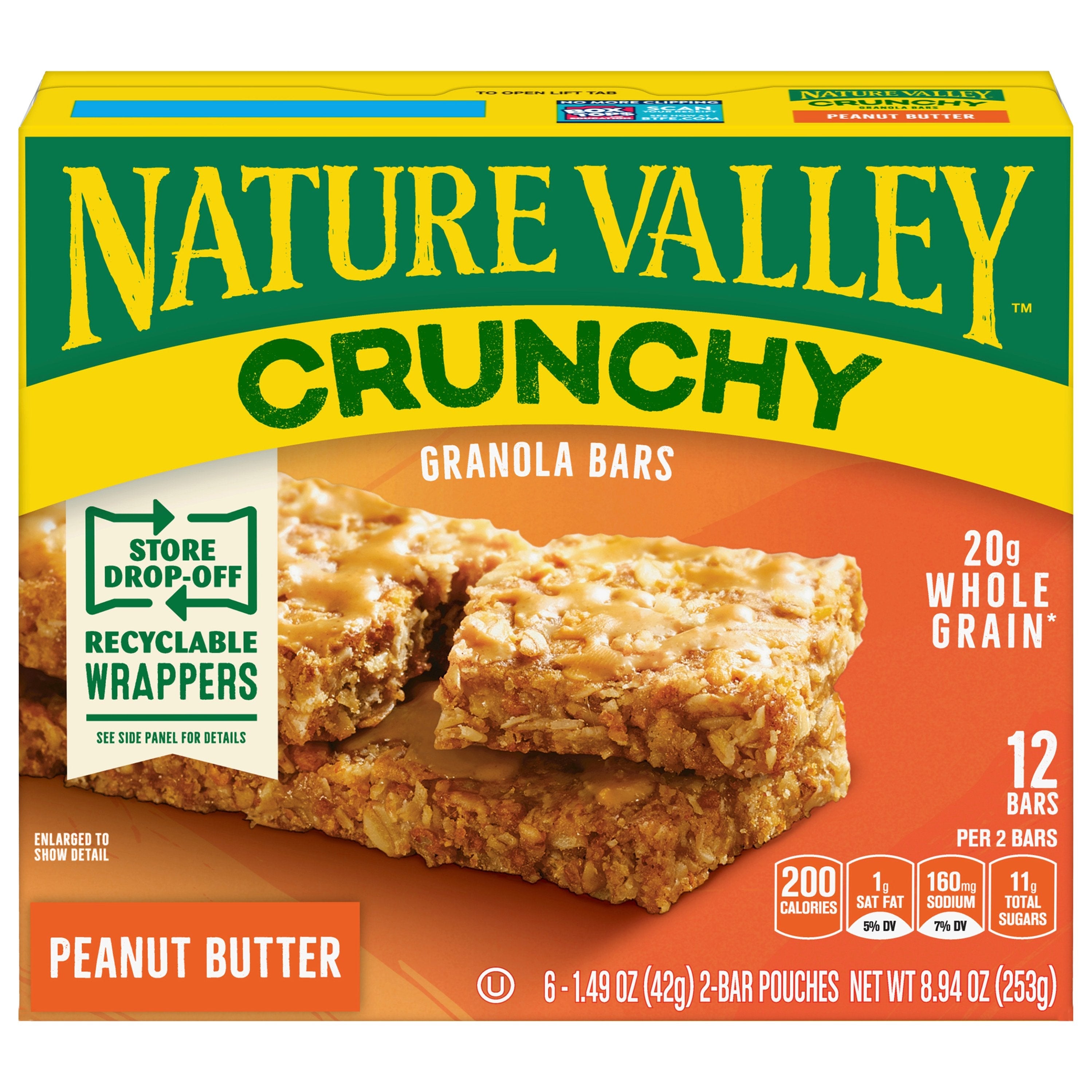 Nature Valley Whole Grain Oats 'n Honey Crunchy Granola Bars Bulk