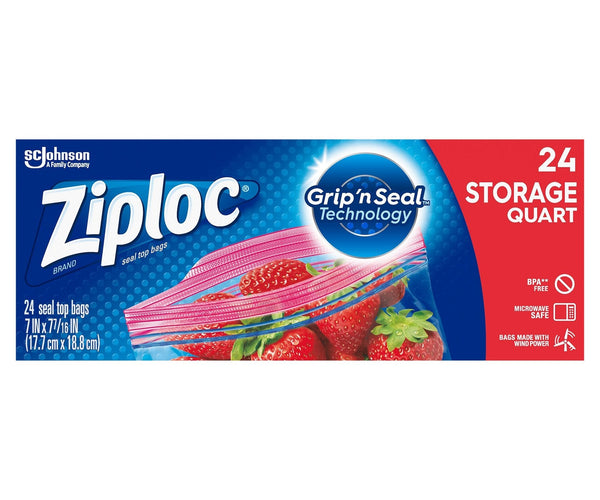 Ziploc Storage Quart Bags
