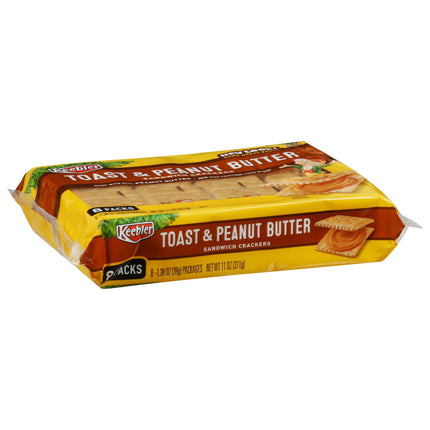 Keebler Sandwich Cracker Toast & Peanut Butter - 11 OZ 12 Pack