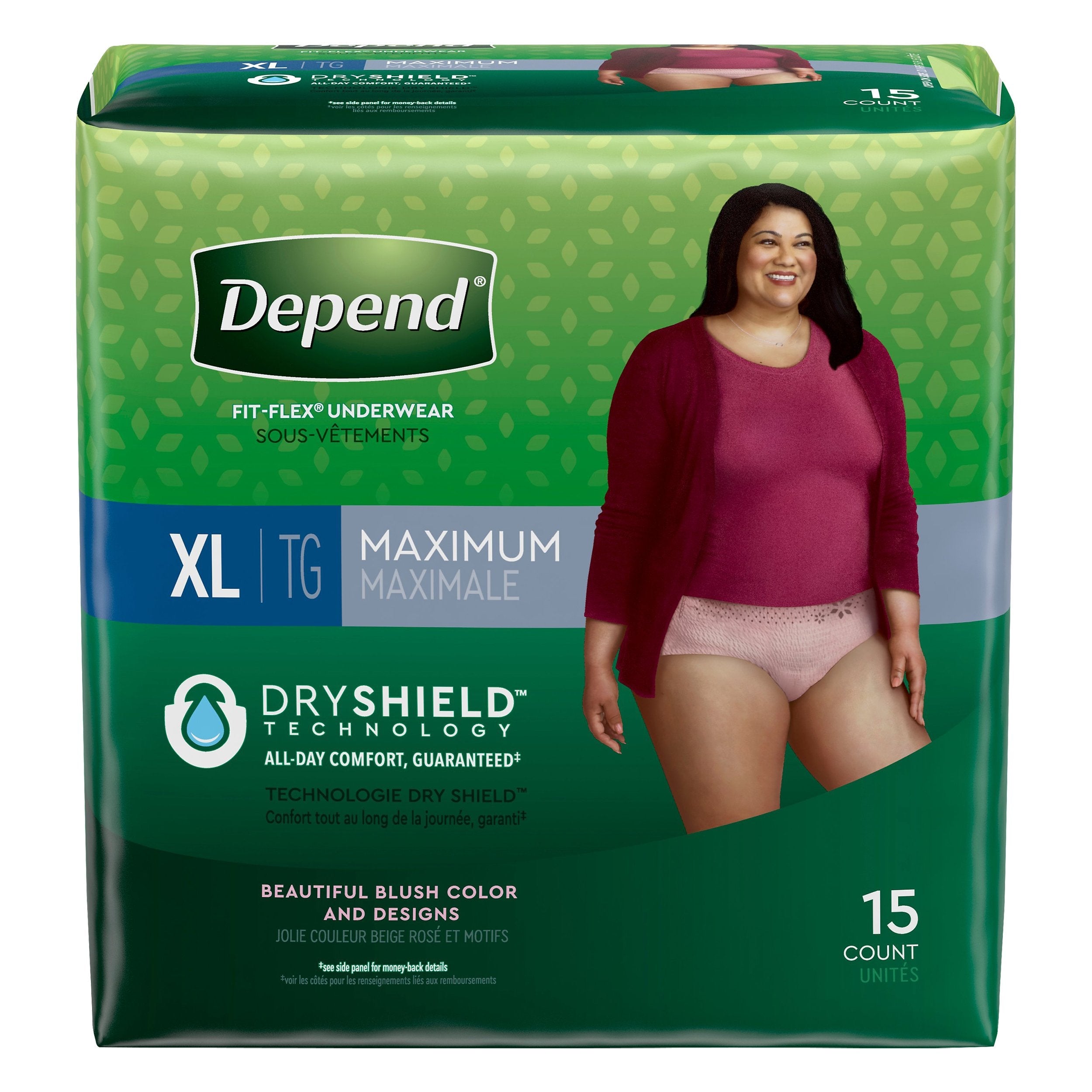 Depend Fit-Flex Underwear For Women Extra Large Maximum Absorbency