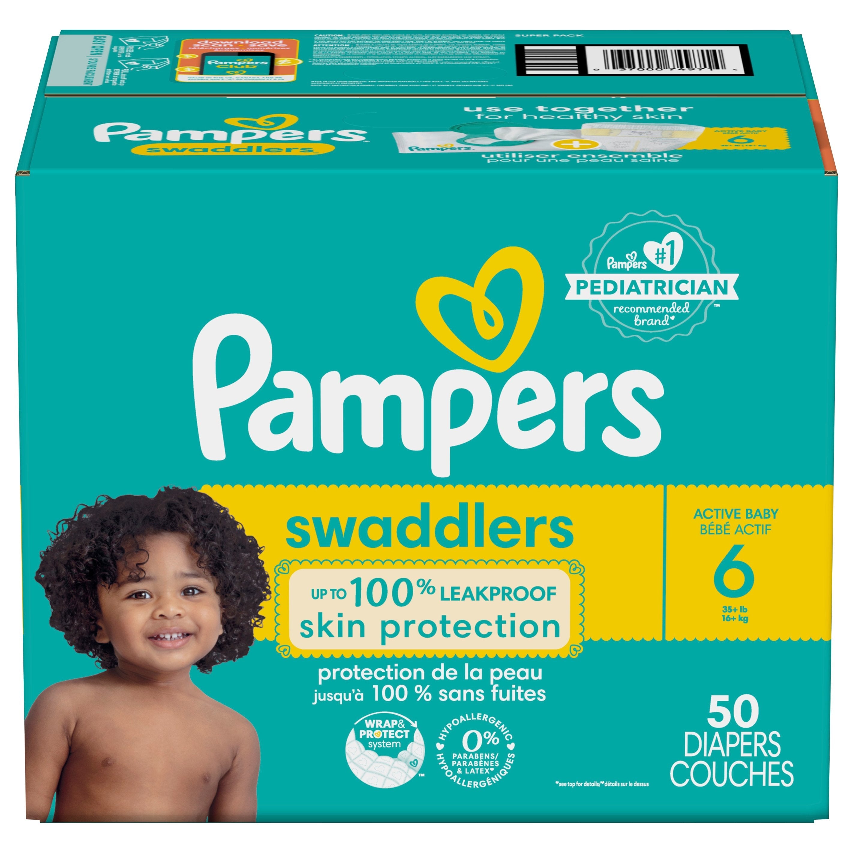 Couches Pampers Taille 3 MEGA PACK - Pampers